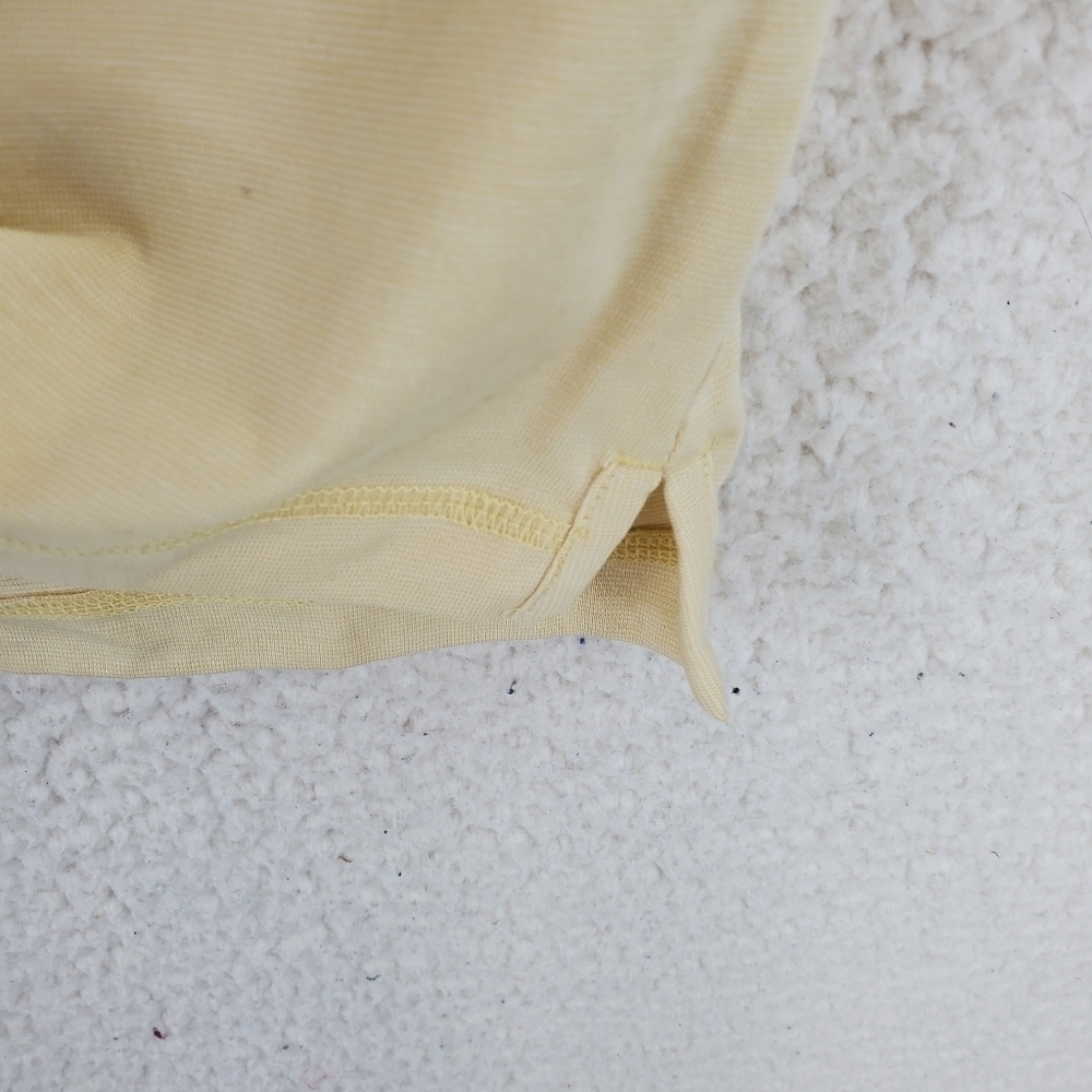 Linksoul Polo Shirt Mens S Yellow Short Sleeves Tempus Fugit Luxury Cotton - Picture 9 of 11